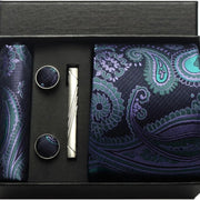 Navy Paisley
