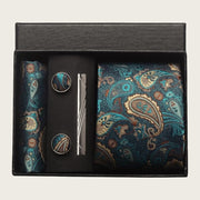 Teal Paisley