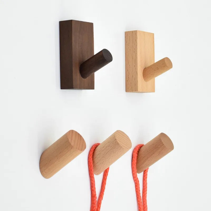 Rametto hooks in beech and walnut