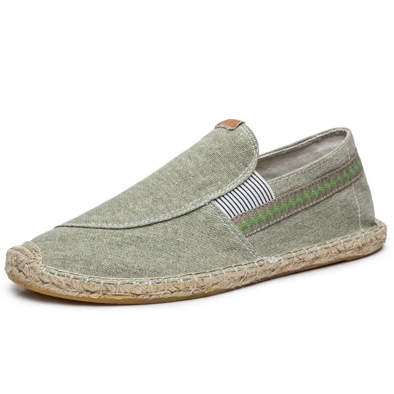Men's elegant linen espadrilles – Avinos Milano