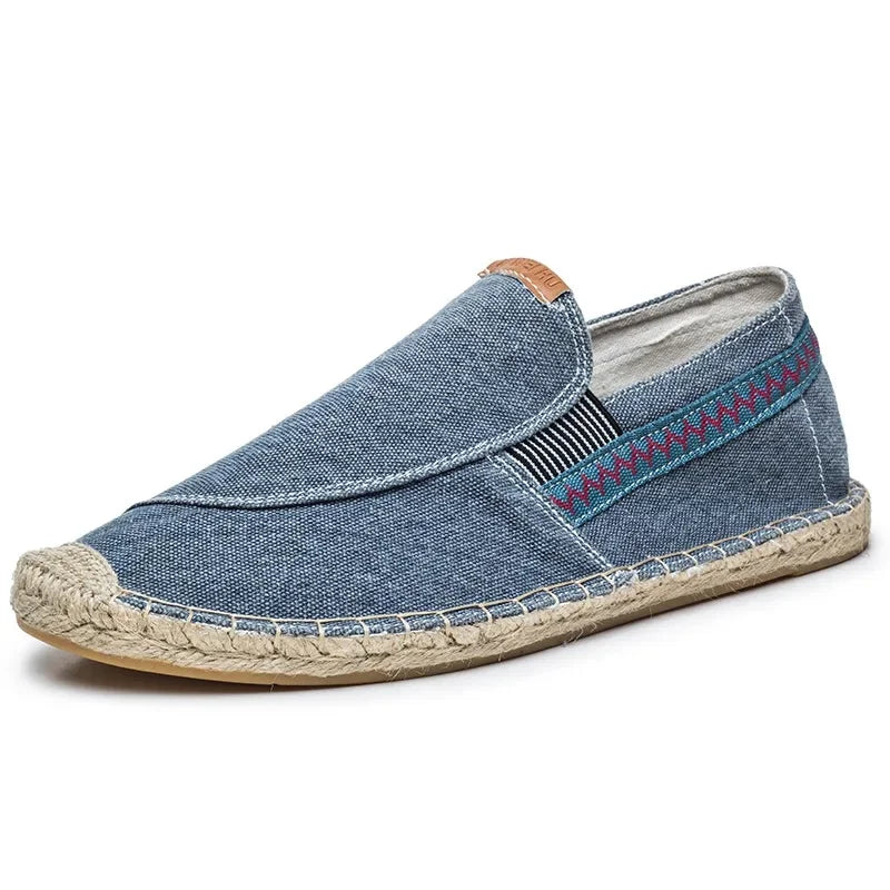 Men's elegant linen espadrilles, additional view