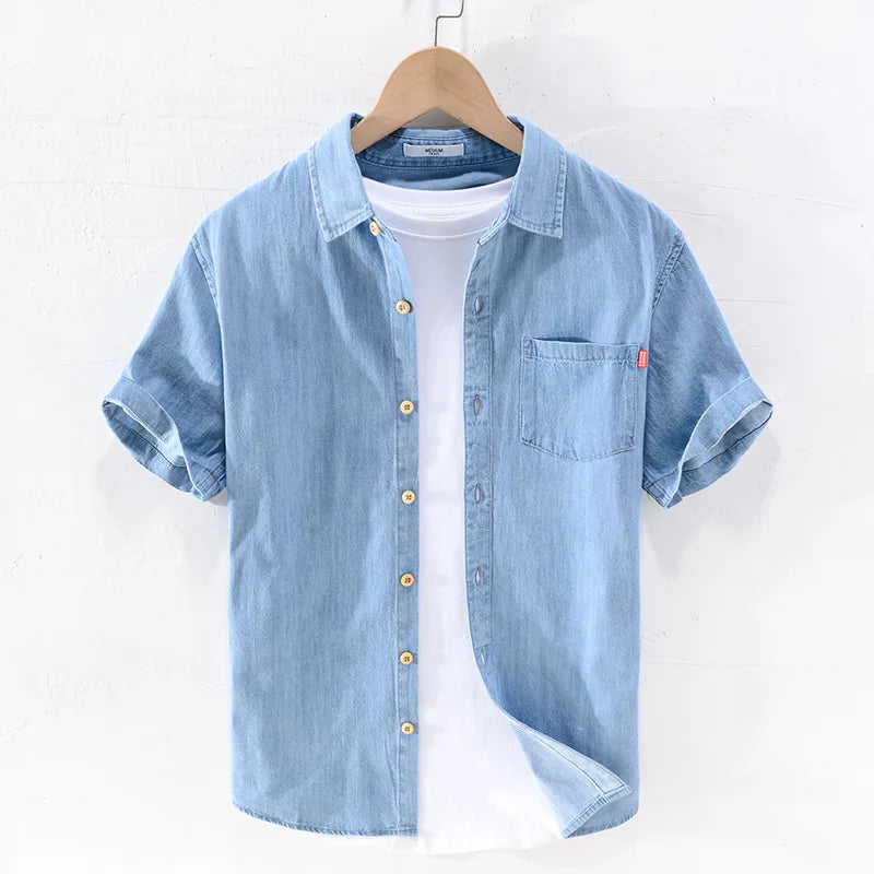 Men's denim shirt – Avinos Milano