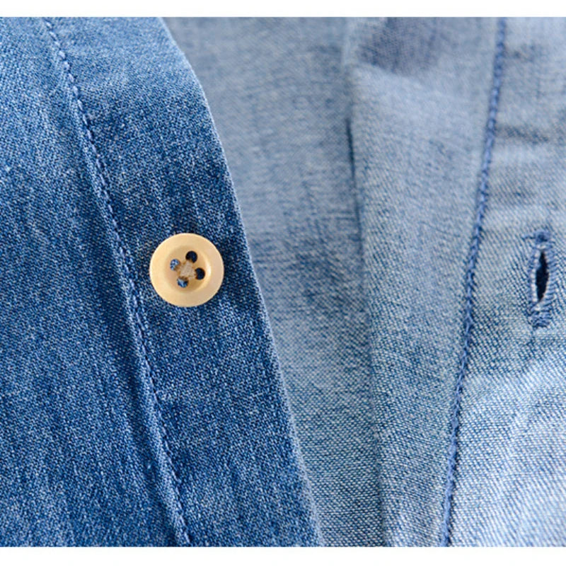 Men's denim shirt, additional view