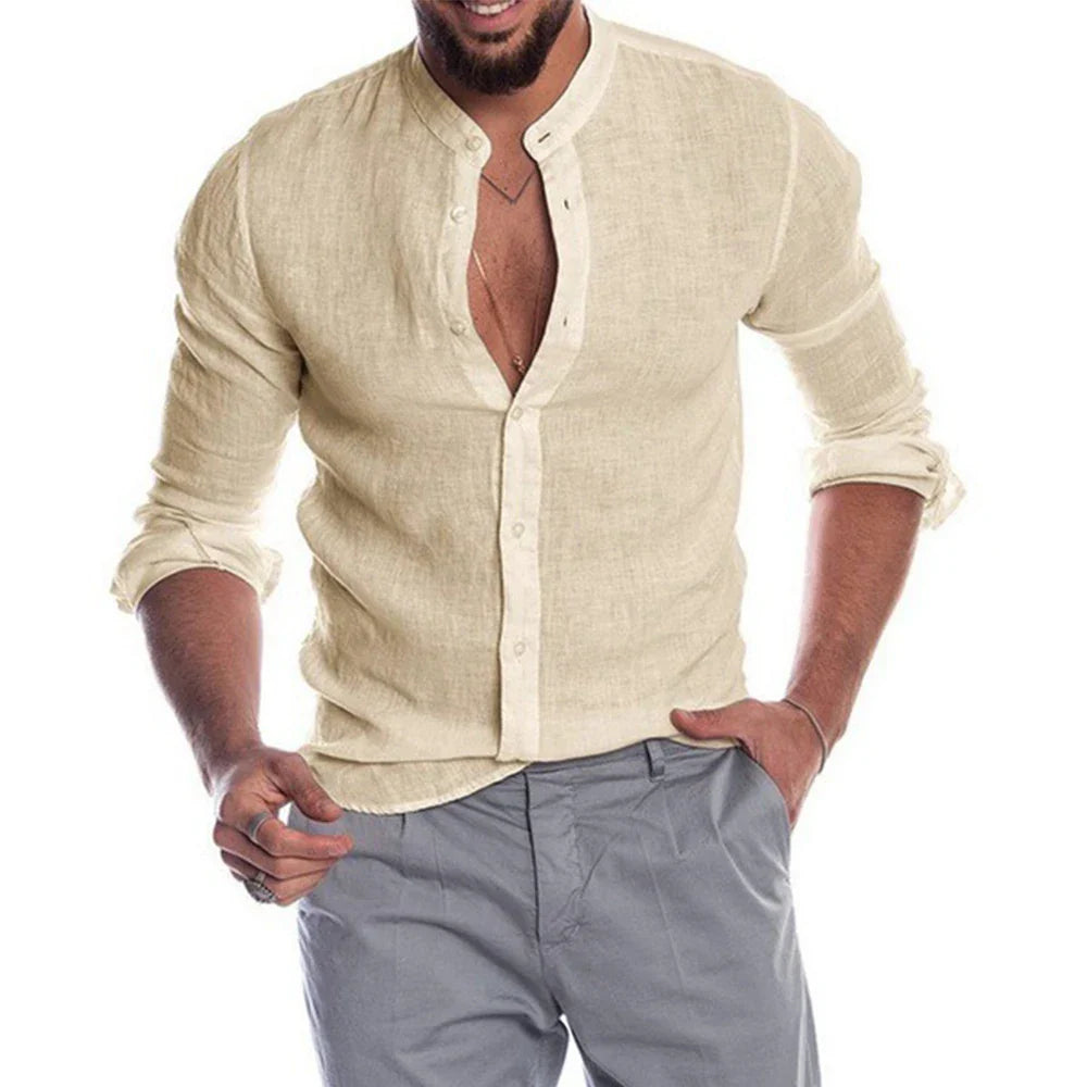 Men's cotton linen shirt – Avinos Milano