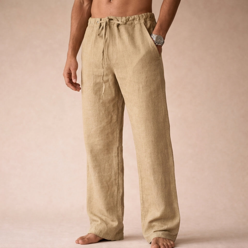 Men's linen pants, additional view