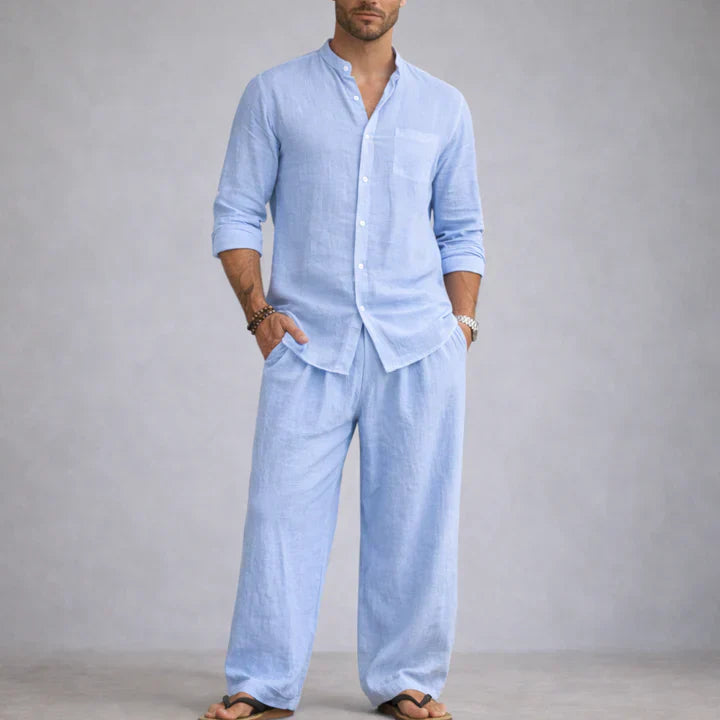 Men's elegant breathable two-piece set, alternate view