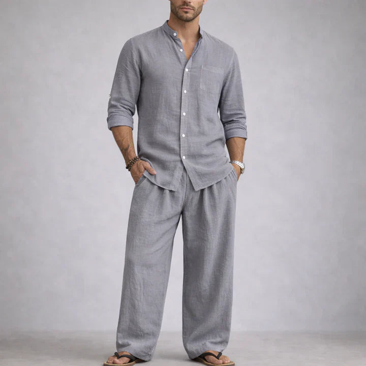 Men's elegant breathable two-piece set, additional view