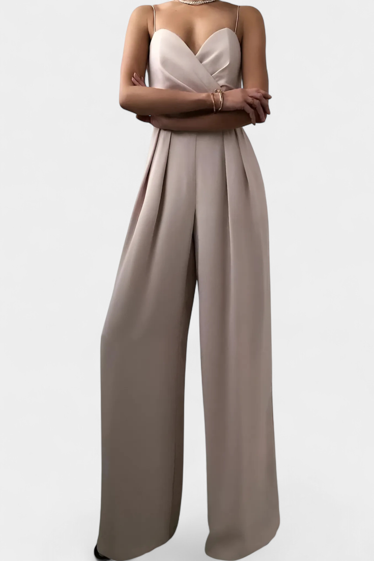 Romily Sleeveless Jumpsuit with Tailored Waist and Flowy Legs – women's jumpsuits, view 5