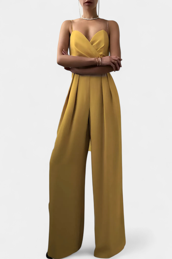 Romily Sleeveless Jumpsuit with Tailored Waist and Flowy Legs – women's jumpsuits, view 8