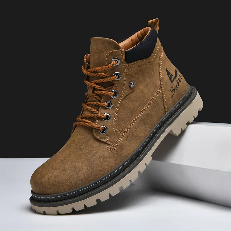 Elia men's elegant leather boots – Avinos Milano