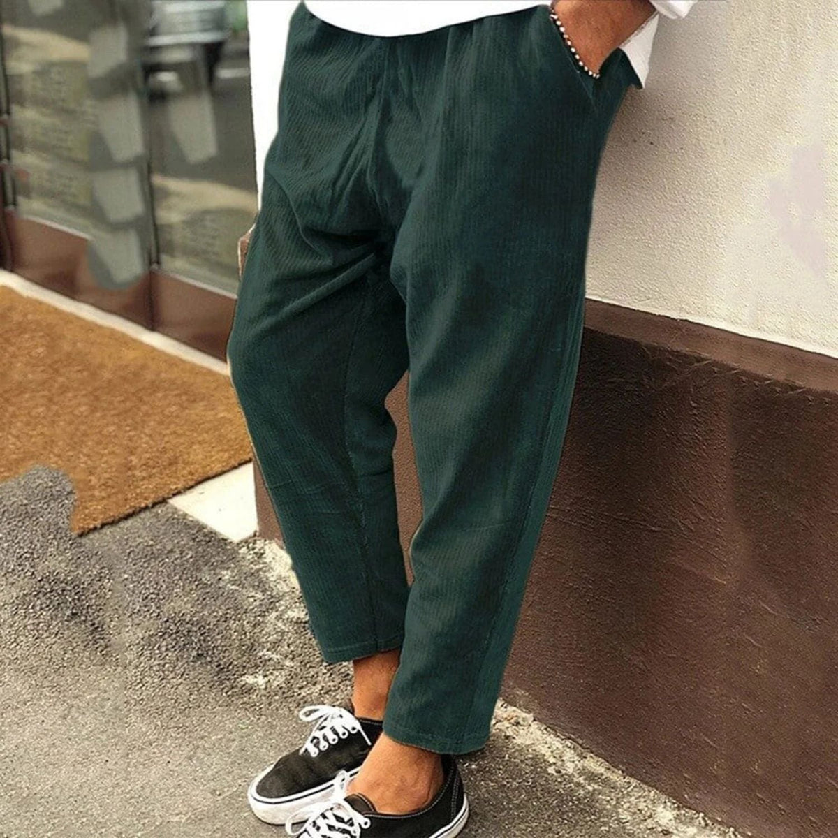 Franco men's elegant corduroy pants, alternate view