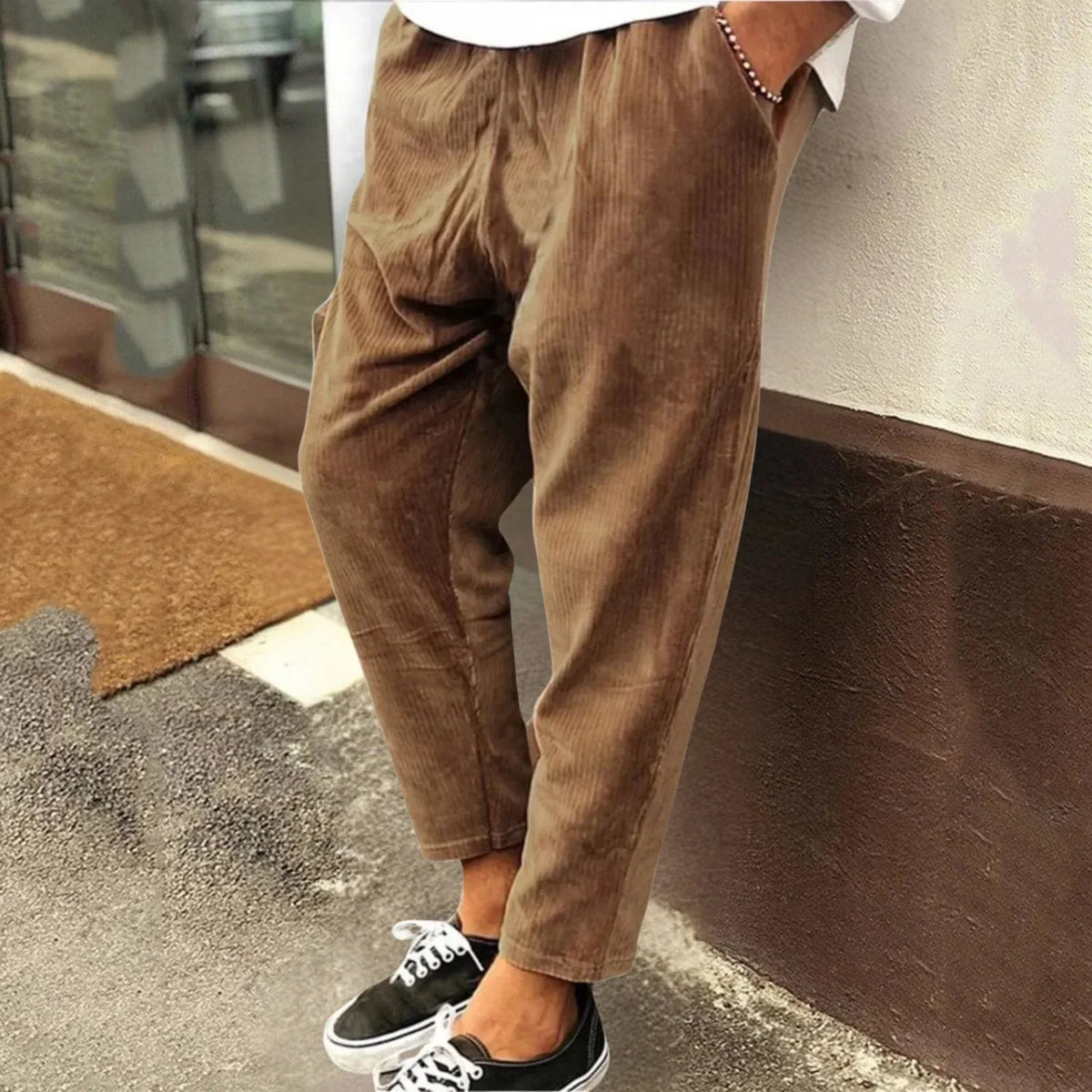 Franco men's elegant corduroy pants, additional view