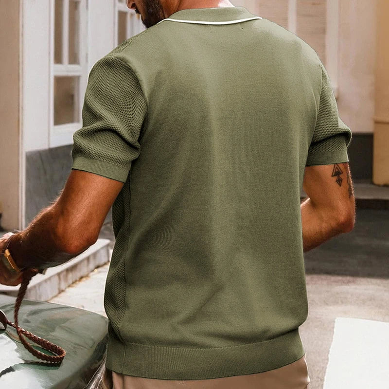 Napels men's knit shirt, alternate view