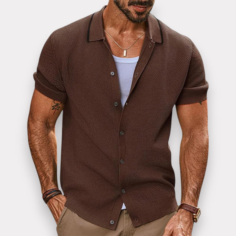 Napels men's knit shirt, view 5