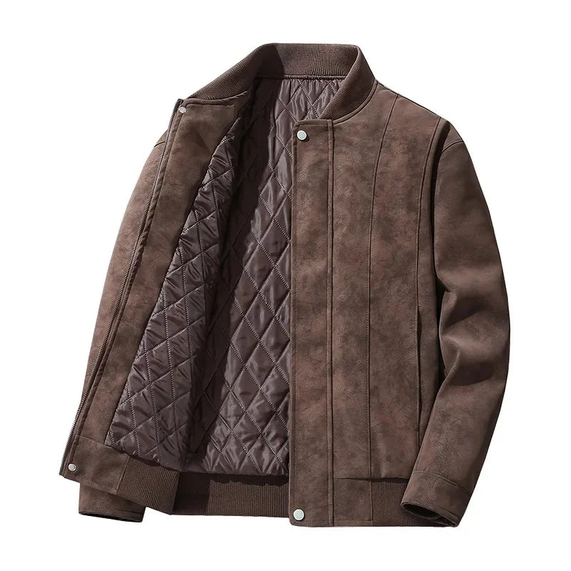 Diego men's elegant suede jacket, alternate view