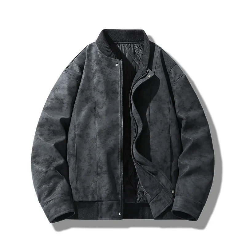 Diego men's elegant suede jacket, view 4