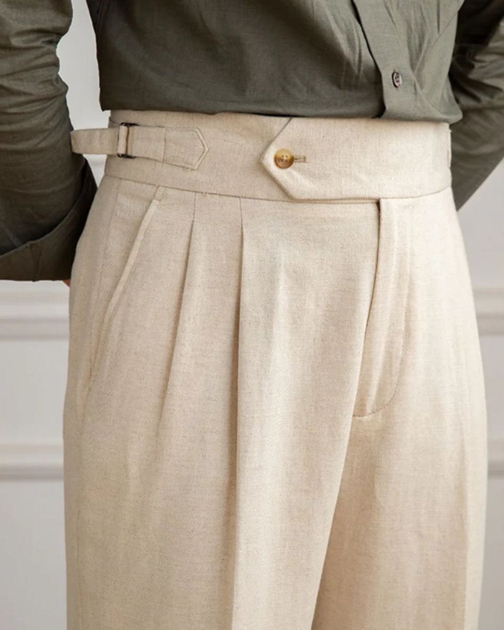 Bali men's linen pants, alternate view