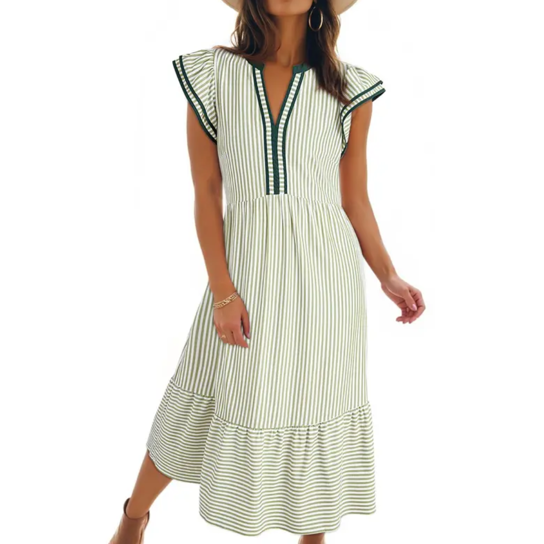 Ruby women's striped midi dress, view 4