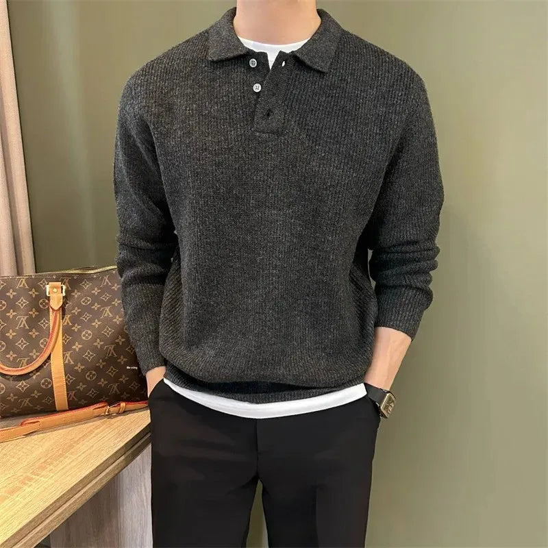 Men's elegant knitted polo shirt – Avinos Milano