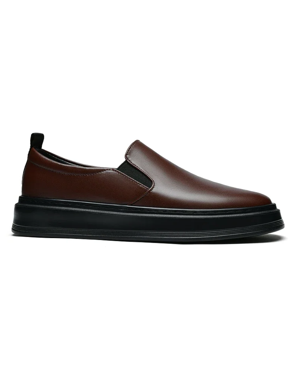 Diego men's leather slip-on shoes, view 4