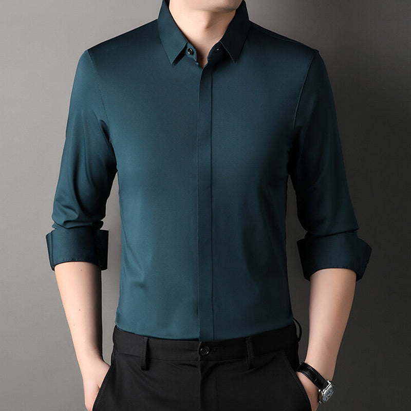 Wrinkle men's stretch shirt, additional view