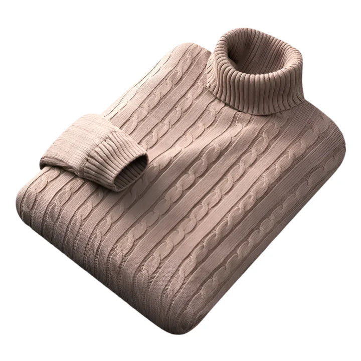 Saverio men's turtleneck sweater, view 4
