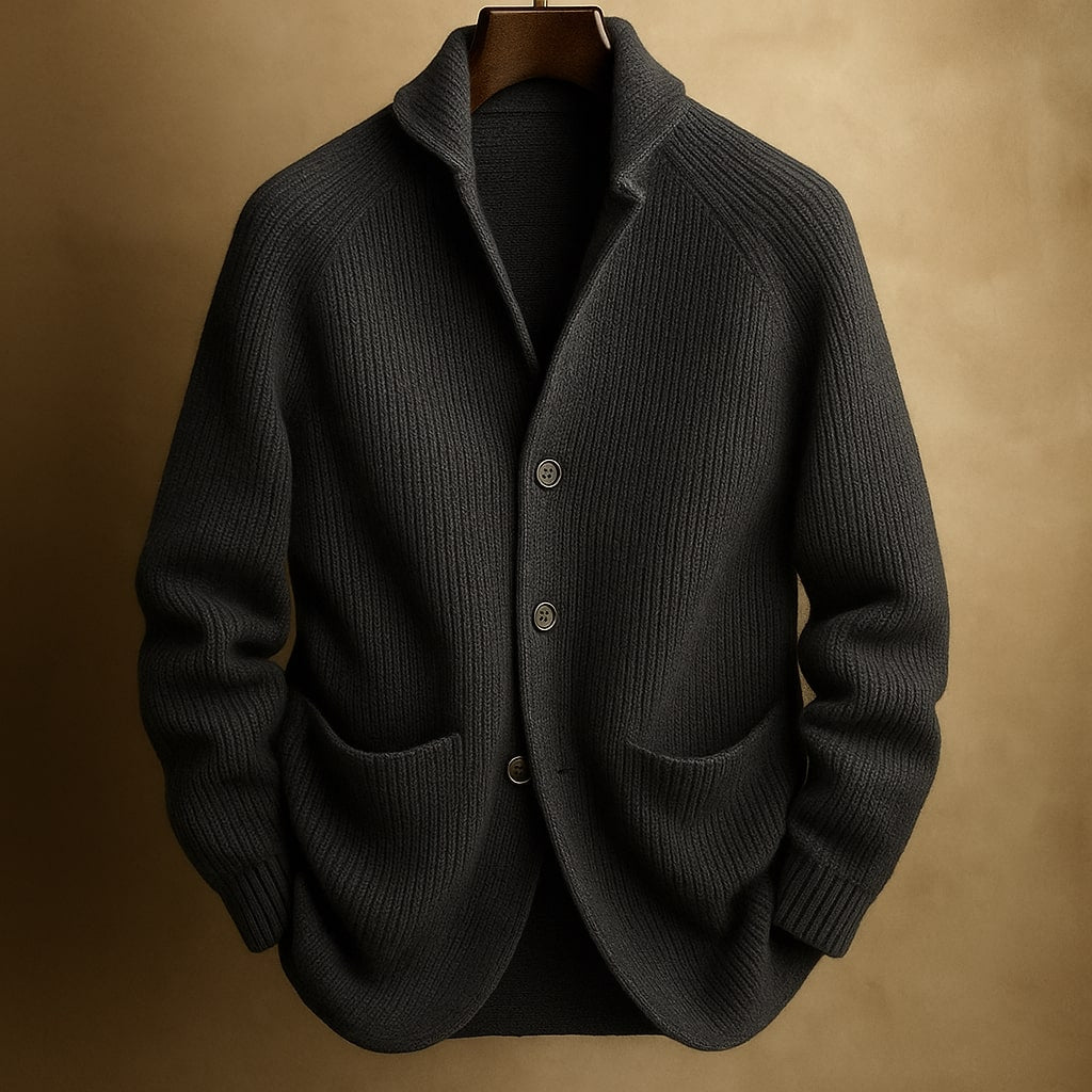 Men's elegant knitted cardigan, view 4