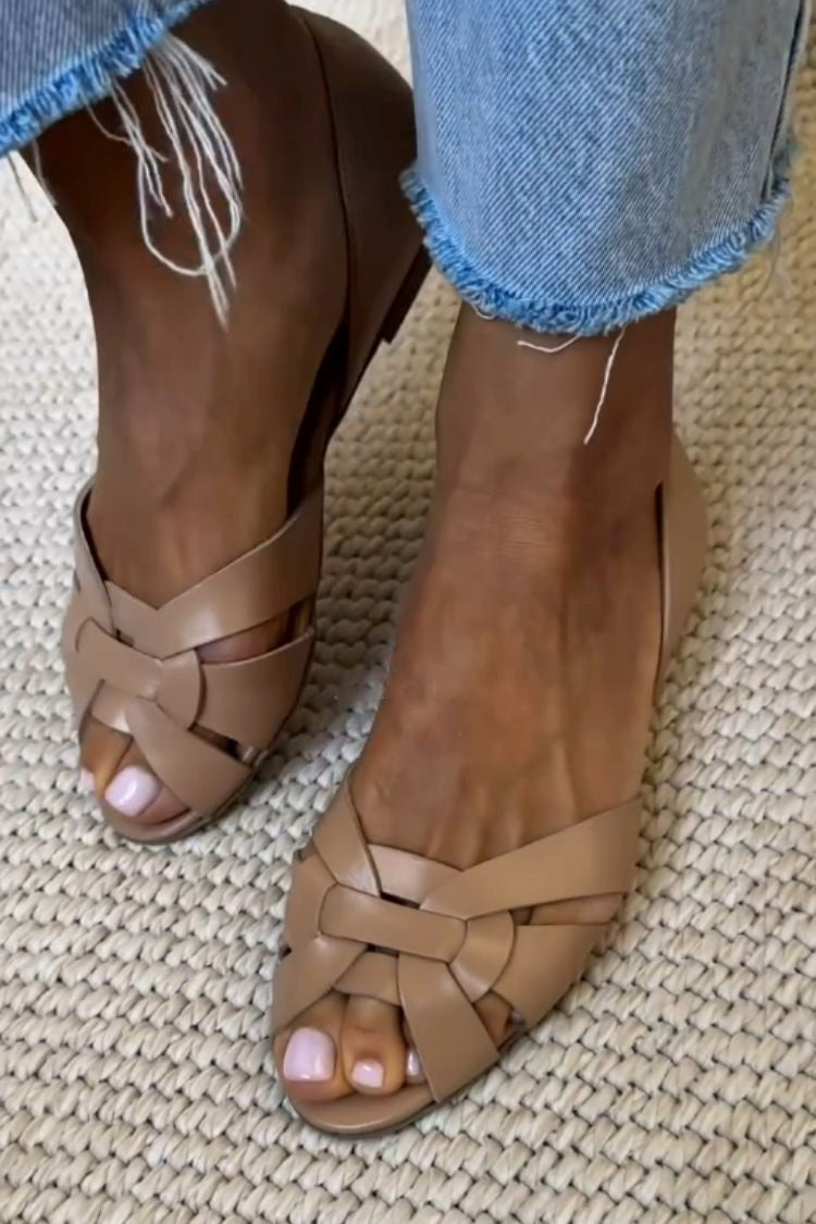 Serafina Nature Inspired Woven Sandals, view 6