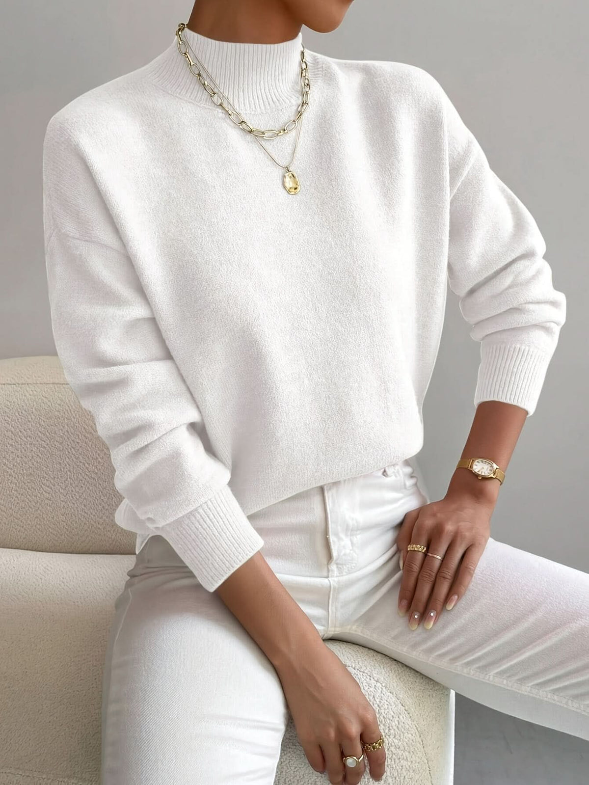 Seraphine Cozy Roll Neck Sweater – women's sweaters, view 2