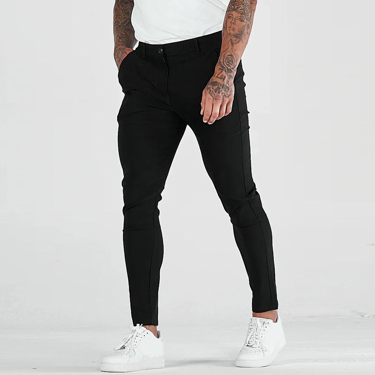 Vittorio men's stretch pants, alternate view