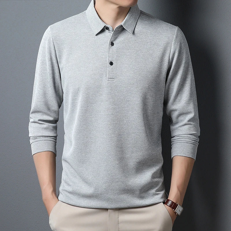 Men's elegant polo shirt, view 4