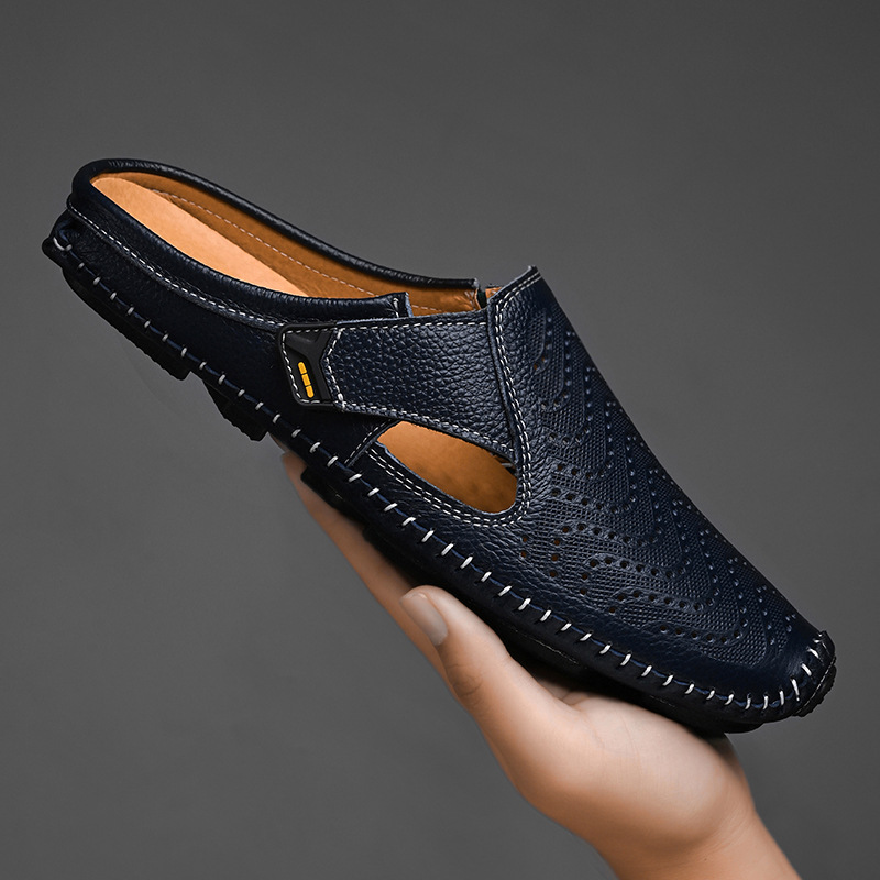 Men's breathable leather sandals – Avinos Milano