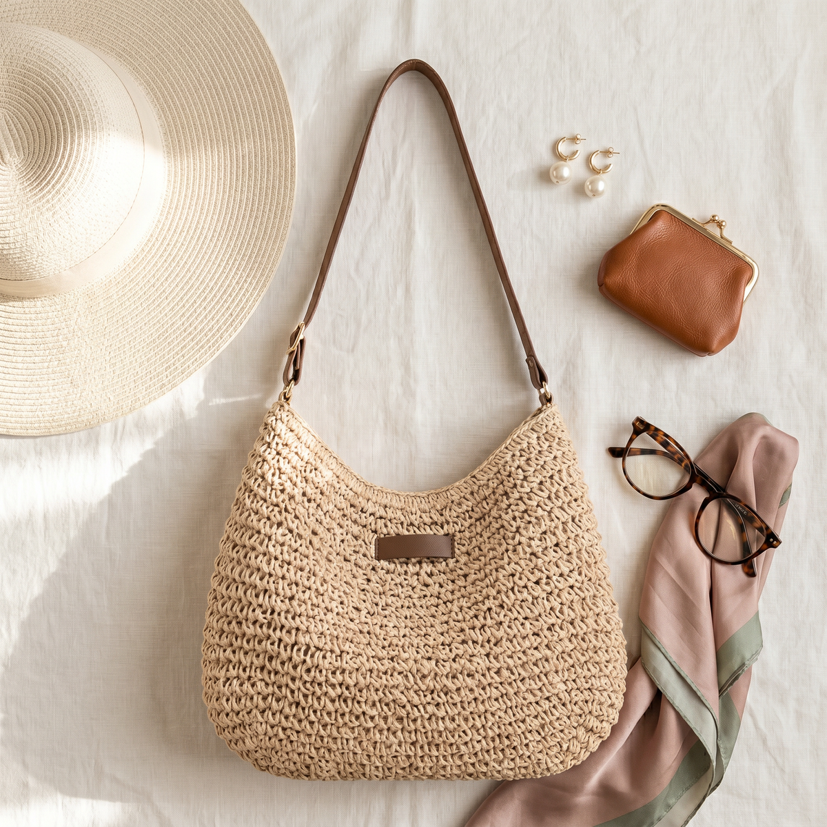 Simona Chic Woven Handbag – women's accessories, view 8