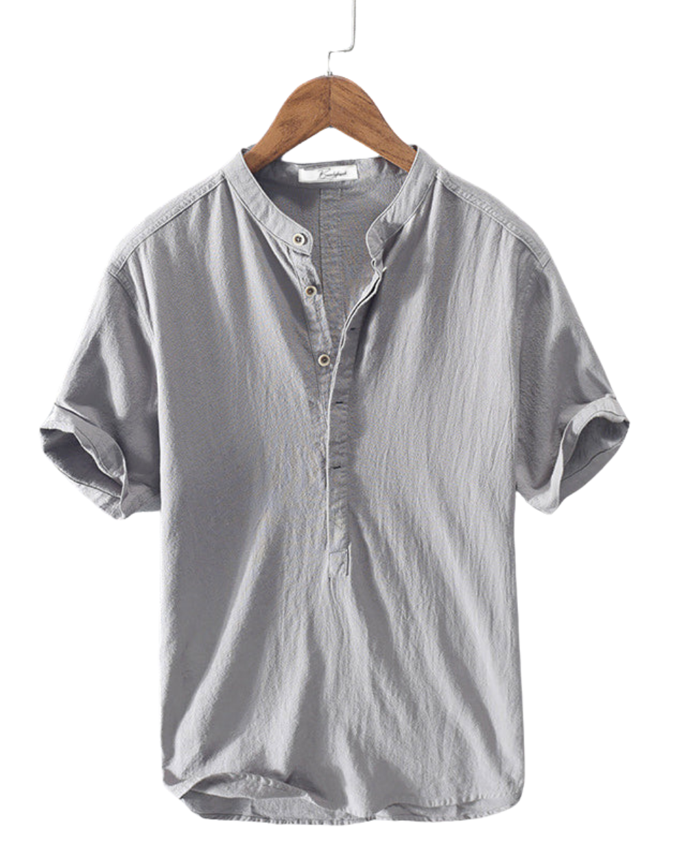 Singapore men's linen shirt, view 4