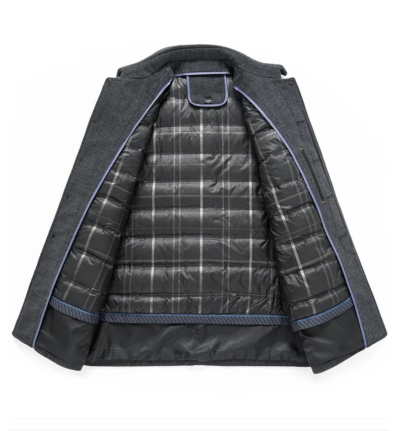 Men's wool coat, view 4