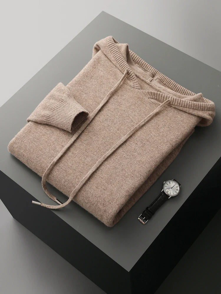 Sirlus men's wool hoodie, alternate view