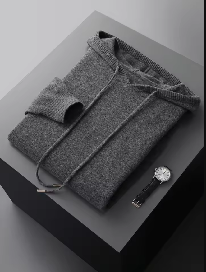 Sirlus men's wool hoodie, additional view