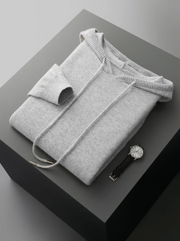 Sirlus men's wool hoodie, view 5