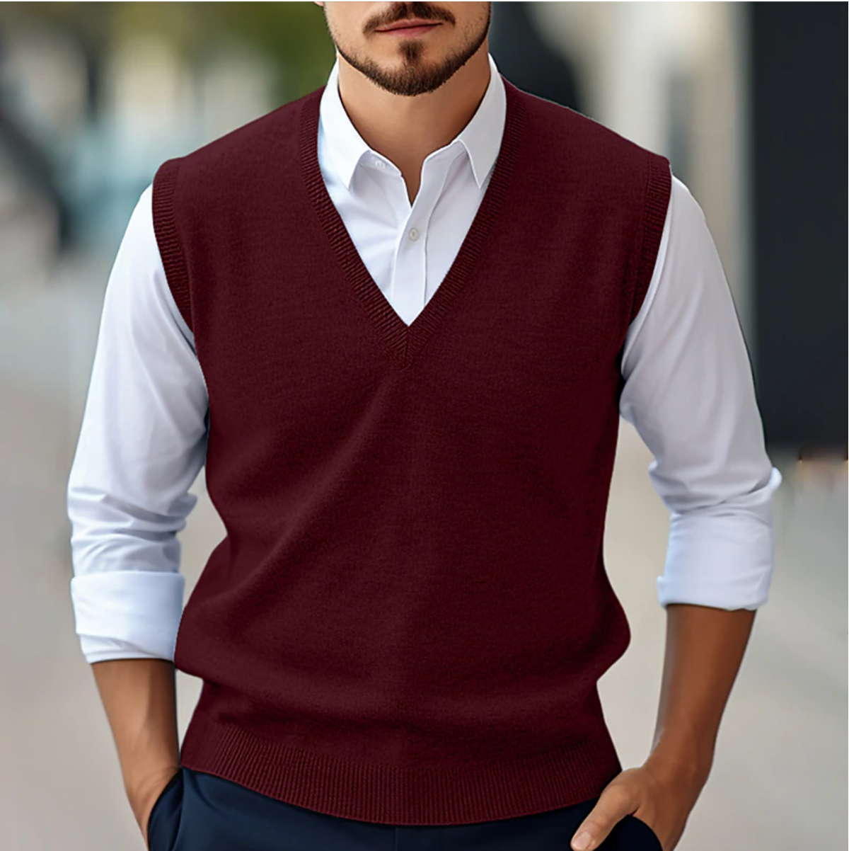 Men's sleeveless sweater – Avinos Milano