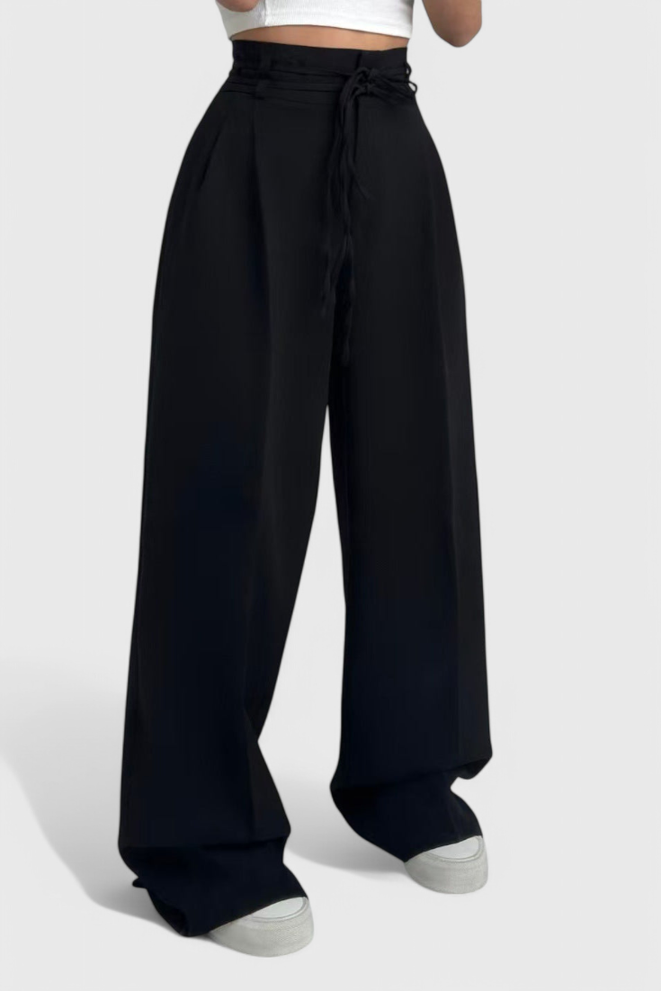 Sophie women's high-waisted wide-leg trousers, view 5