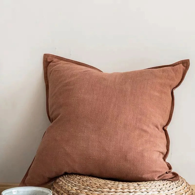 Sorrento cushion cover in rust
