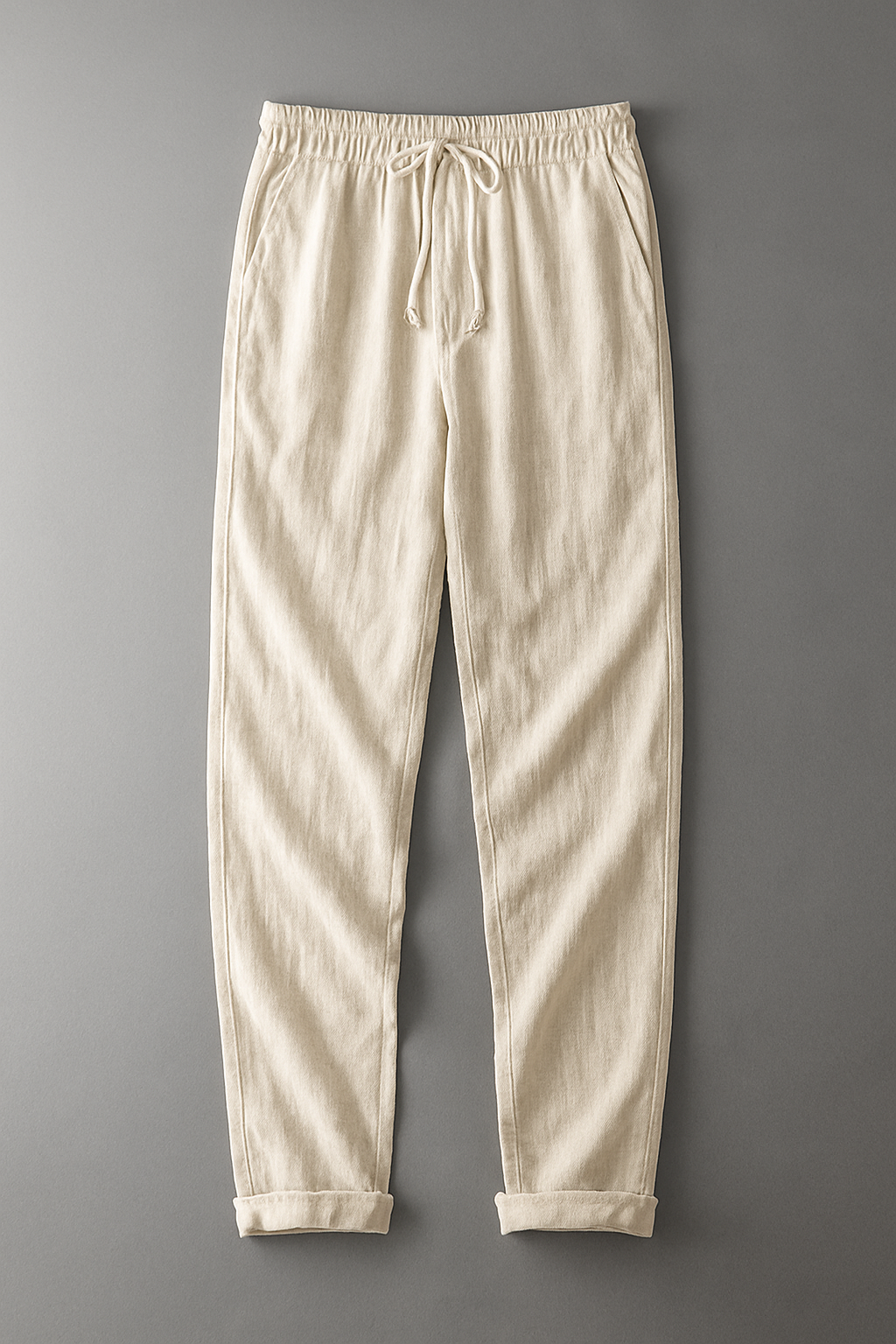 Men's stylish linen pants, alternate view