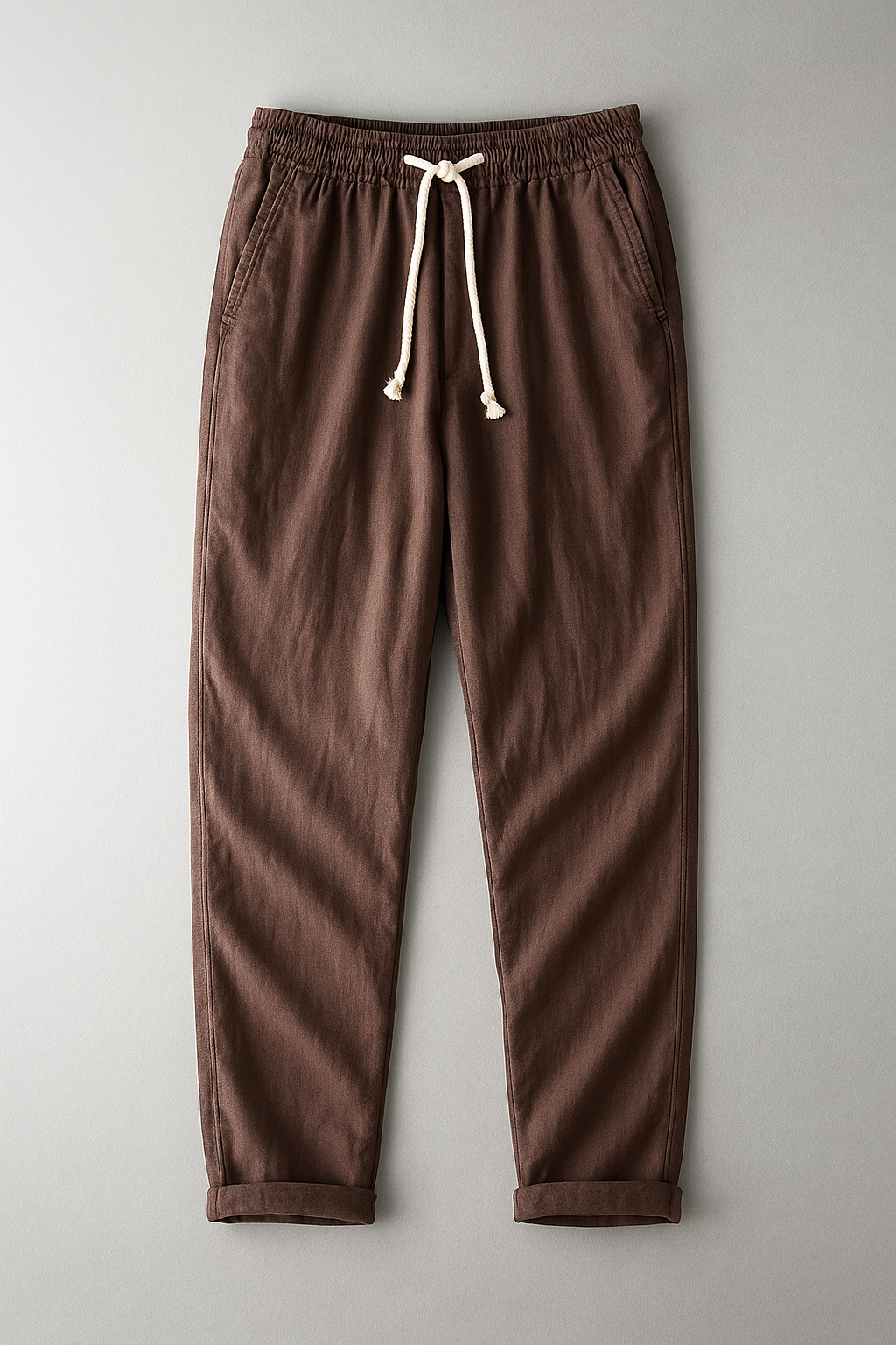 Men's stylish linen pants for warm weather, view 4