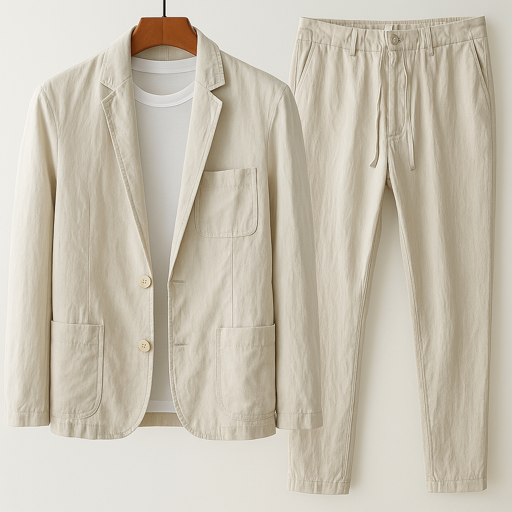 Men's linen two-piece set – Avinos Milano