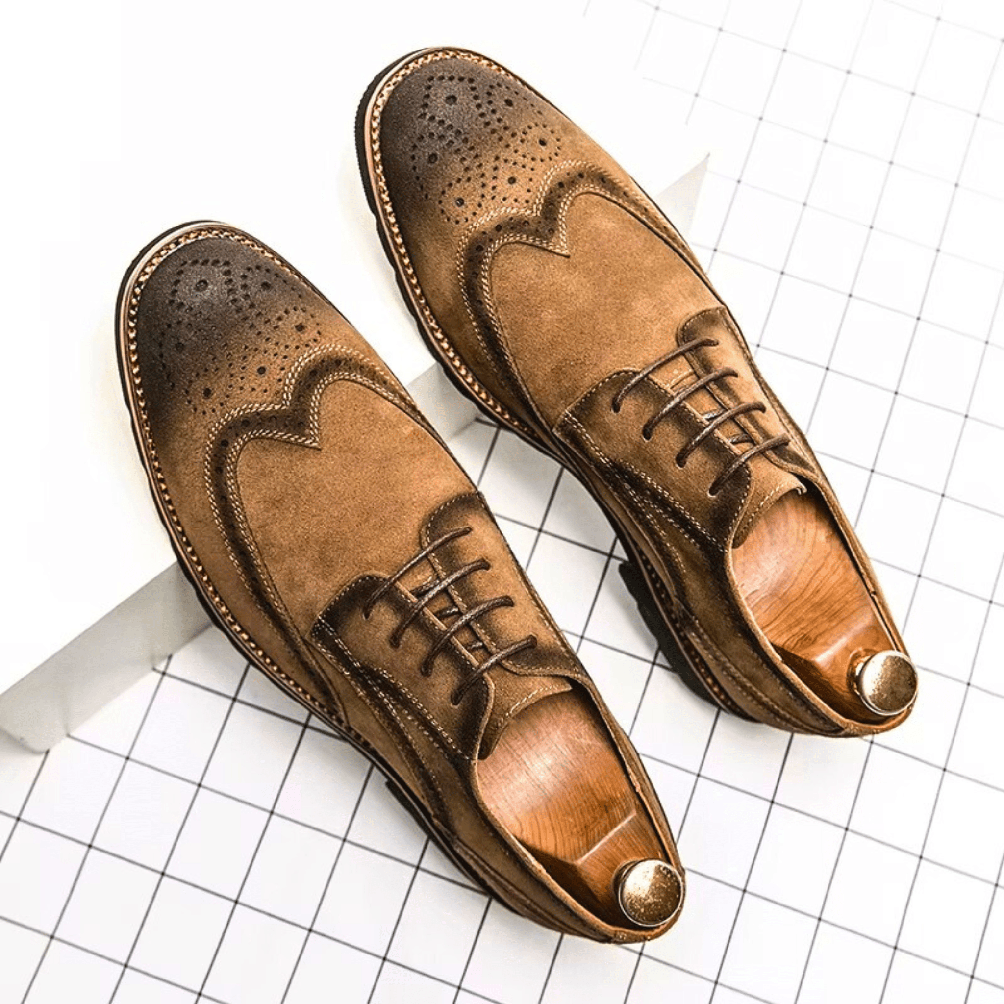 Suede Oxford Shoes – Studio