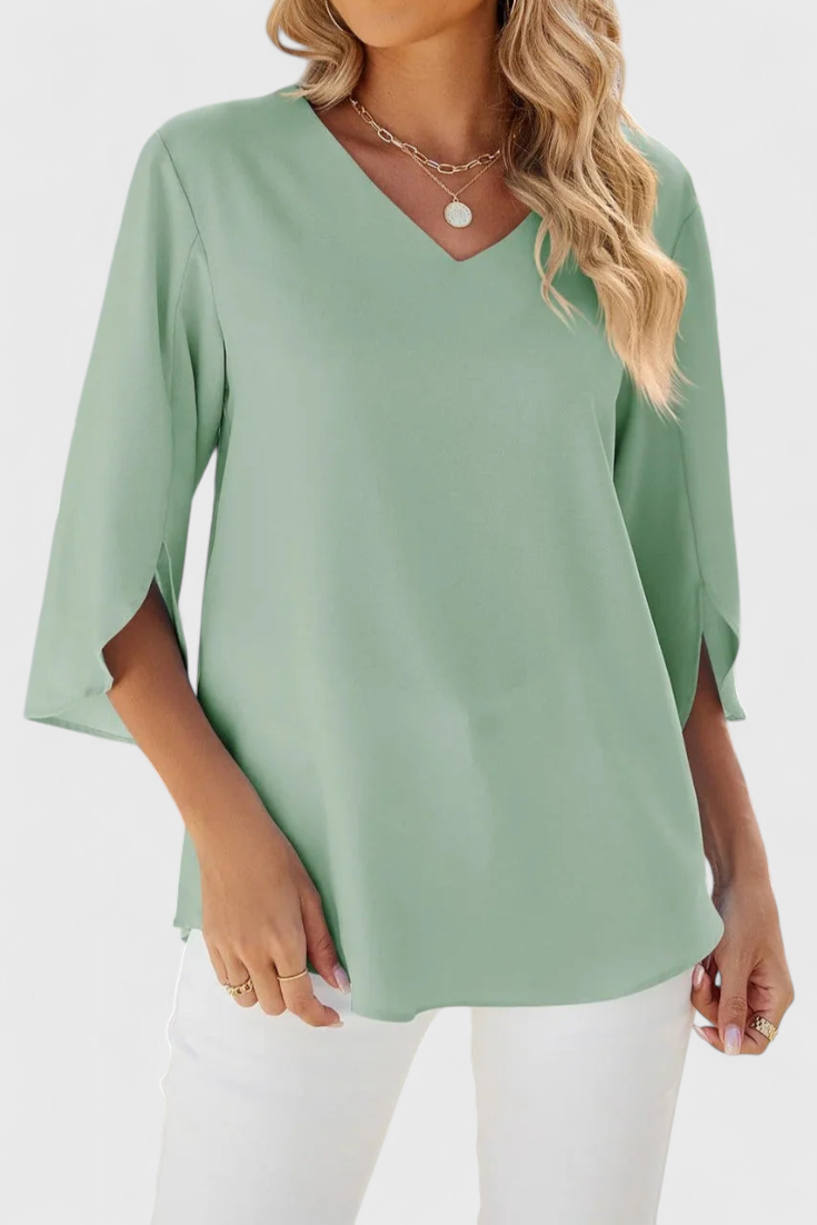 Tabitha Lightweight Flared Blouse for Ultimate Comfort – women's shirts, view 2