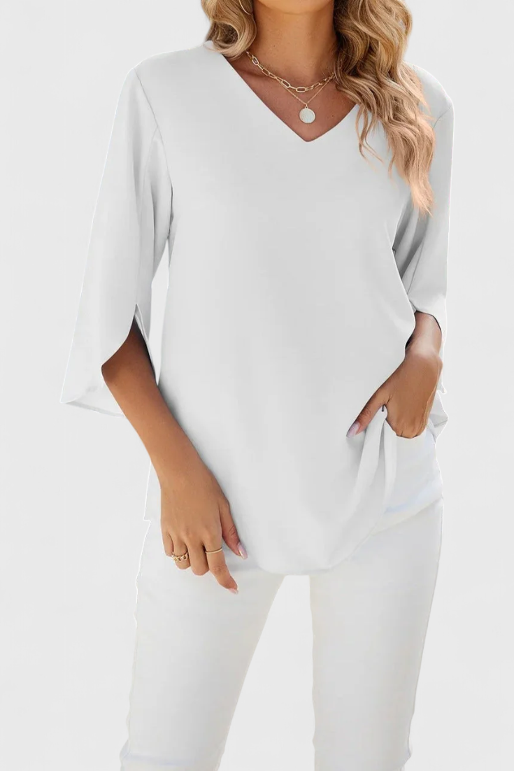 Tabitha Lightweight Flared Blouse for Ultimate Comfort – women's shirts, view 4
