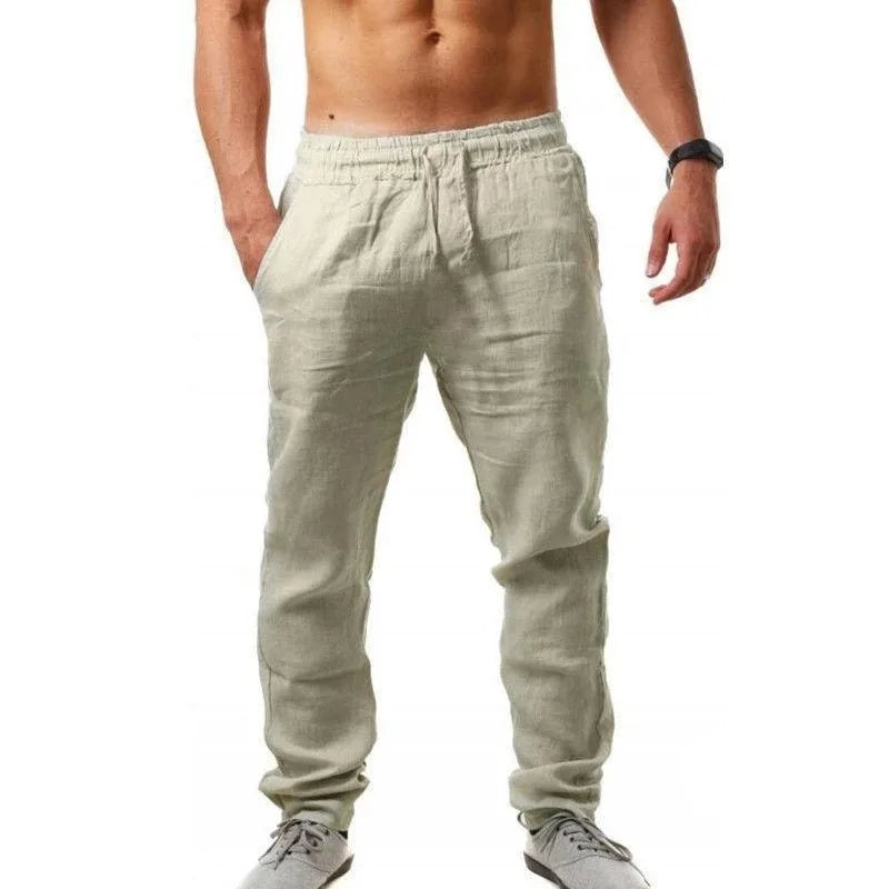 Cristian men's breathable linen pants, alternate view