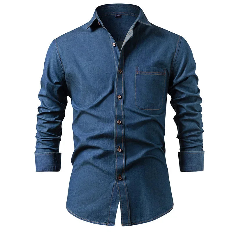 Riccardo men's denim shirt, additional view
