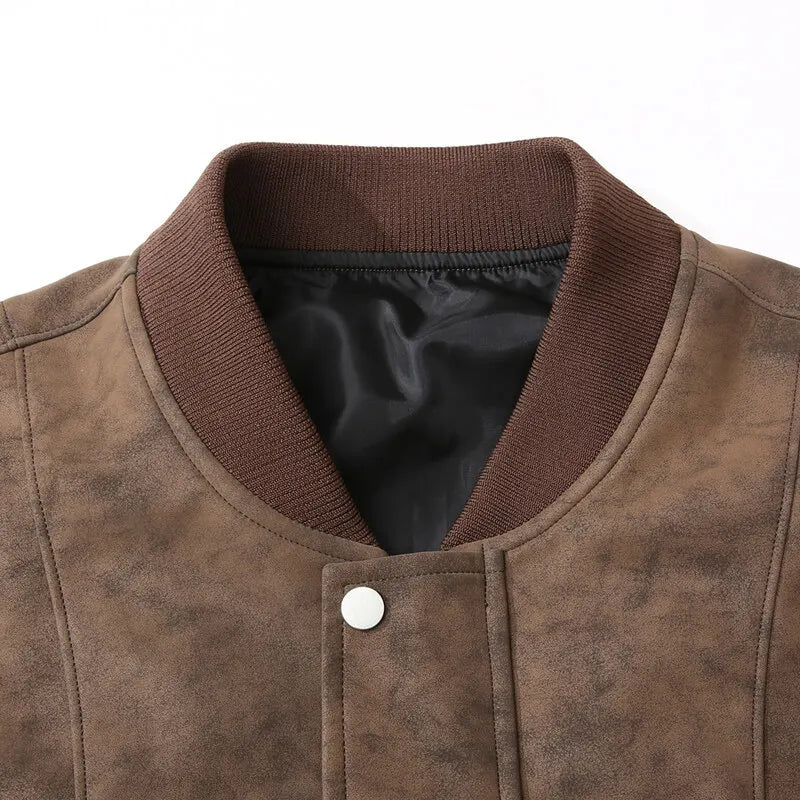 Baseball men's suede jacket, additional view
